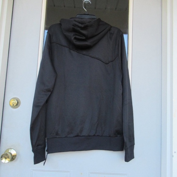 Pony logo hoodie with kangaroo pouch black and white size Men's M - Picture 13 of 14